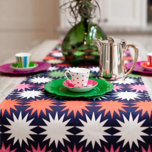 Estella Colorful Star Table Runner 72” - Image 2